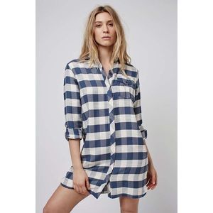 TOPSHOP Oversized Check Shirt Dress